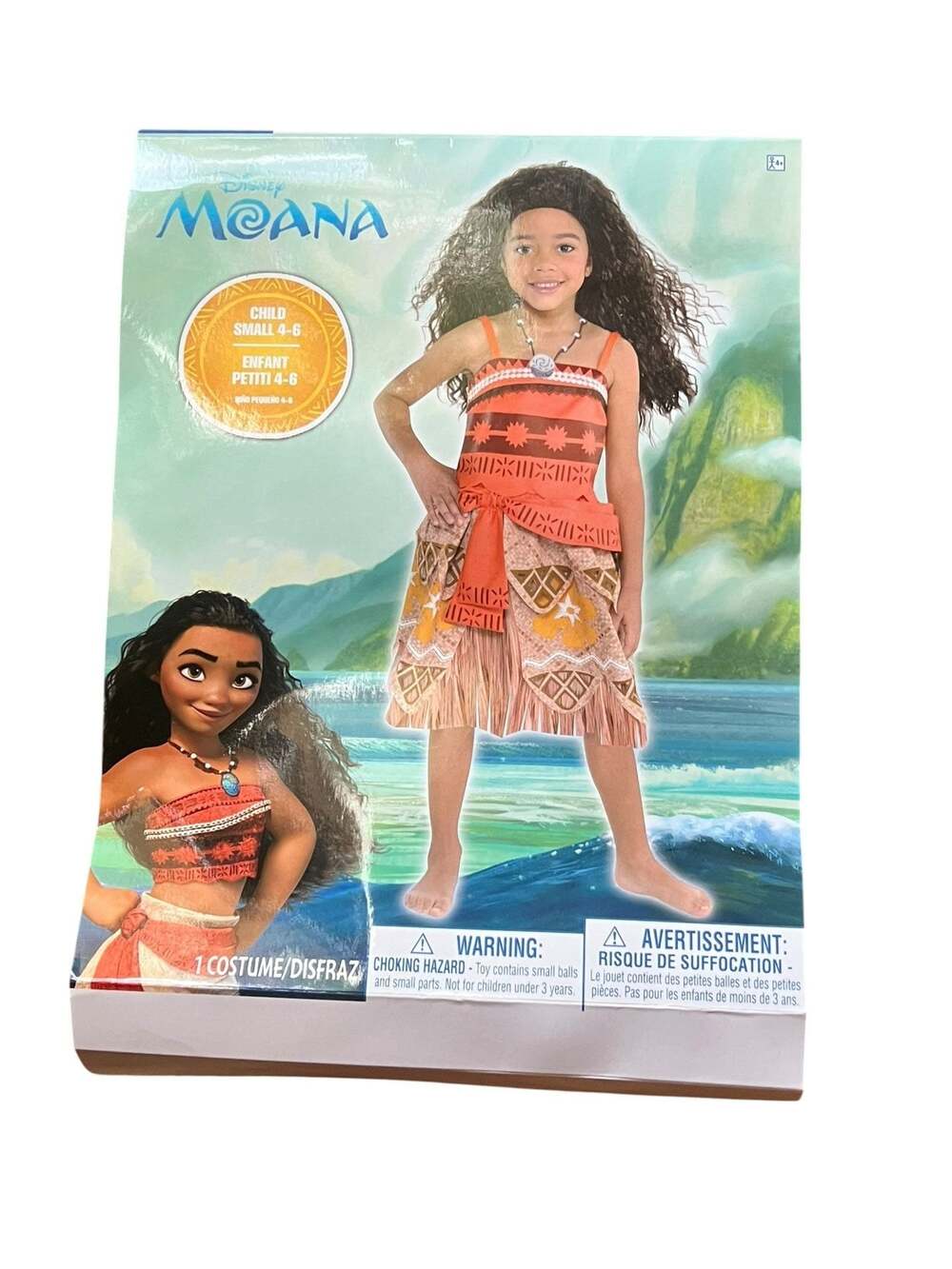 Disney Moana Classic Child Costume Size Small 4-6